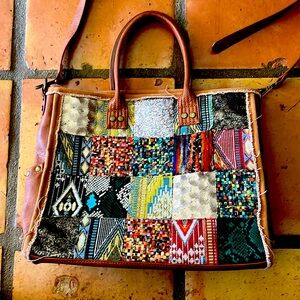 Antik Kraft Sweet Memories Patchwork Messenger 💼💫SALE💫